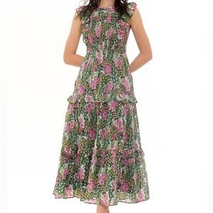 NWT Banjanan Iris Dress in Cottage Garden S